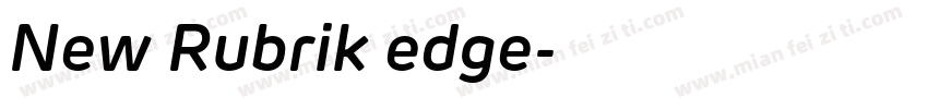 New Rubrik edge字体转换